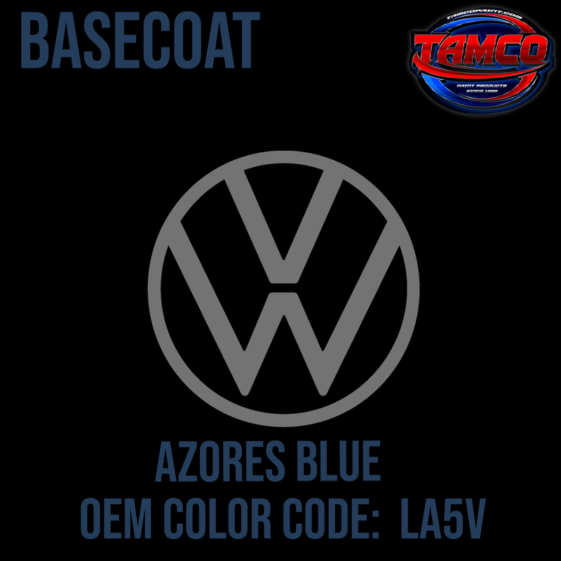 Tamco Paint Volkswagen Azores Blue Code LA5V  OEM Basecoat
