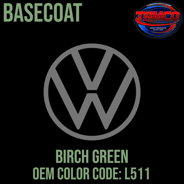 Tamco Paint Volkswagen Birch Green Code L511 Basecoat