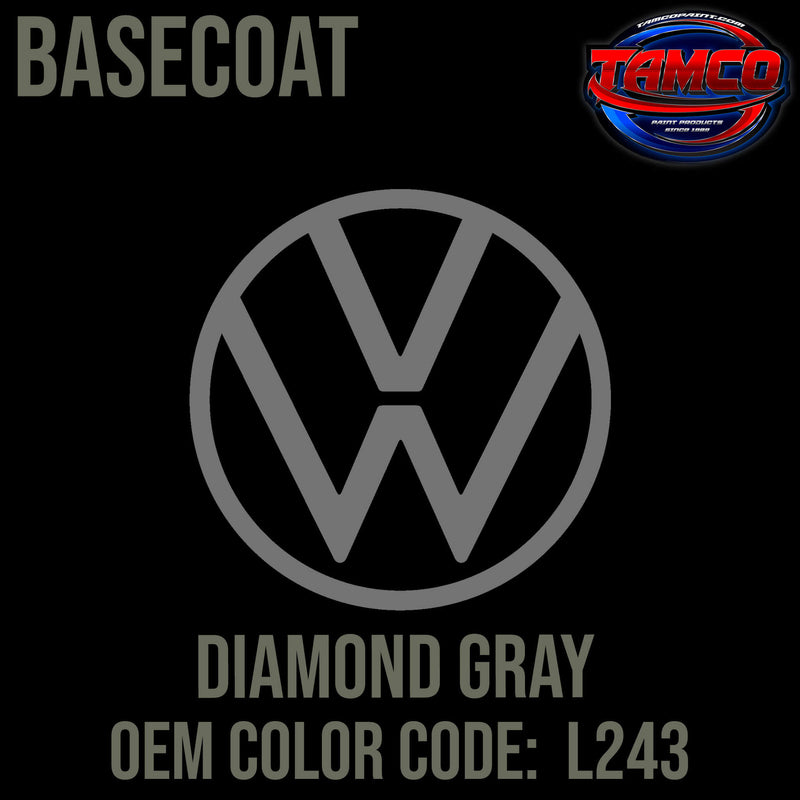 Tamco Paint Volkswagen Diamond Grey Code L243 OEM Basecoat