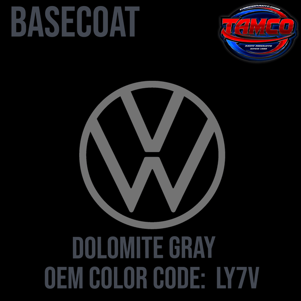 Tamco Paint Volkswagen Dolomite Gray Code  LY7V OEM Basecoat