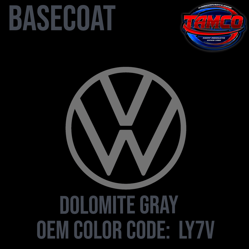Tamco Paint Volkswagen Dolomite Gray Code  LY7V OEM Basecoat