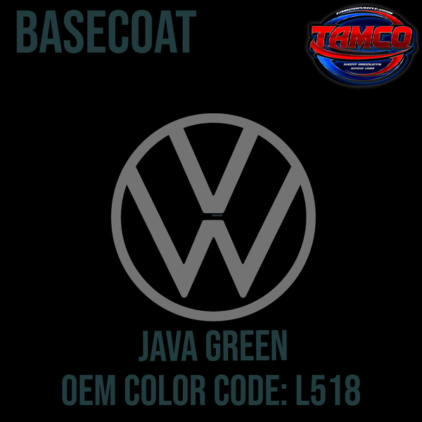 Tamco Paint Volkswagen Java Green Code L518 OEM Basecoat 