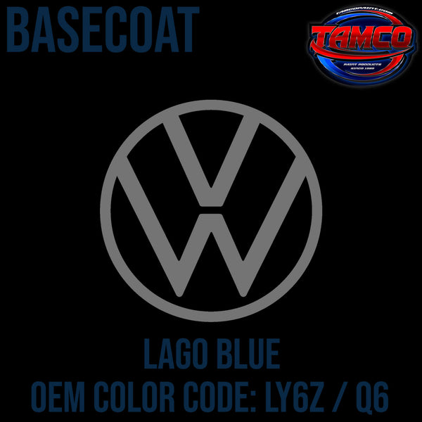 Tamco Paint Volkswagen Lago Blue Code LY6Z / Q6 OEM Basecoat