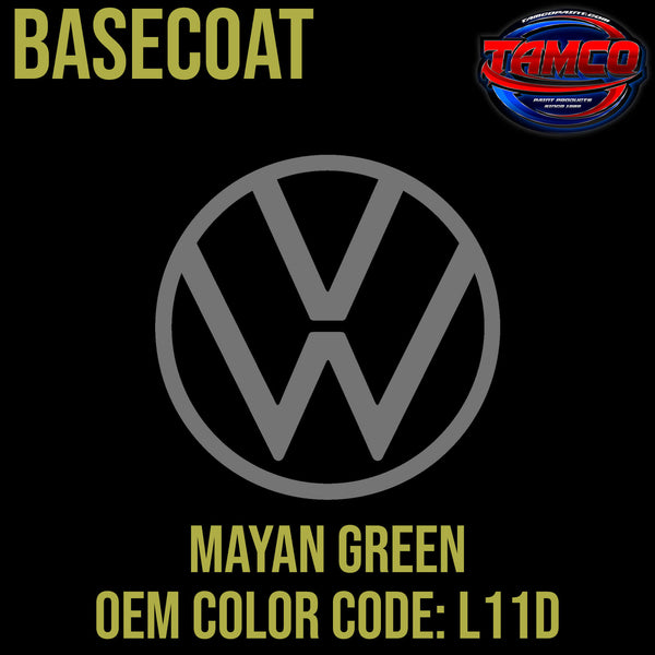 Tamco Paint Volkswagen Mayan Green Code L11D OEM Basecoat