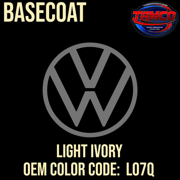 Tamco Paint Volkswagen Ivory Code LO7Q OEM Basecoat