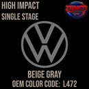 Tamco Paint Volkswagen Beige Gray Code L472 OEM High Impact Single Stage