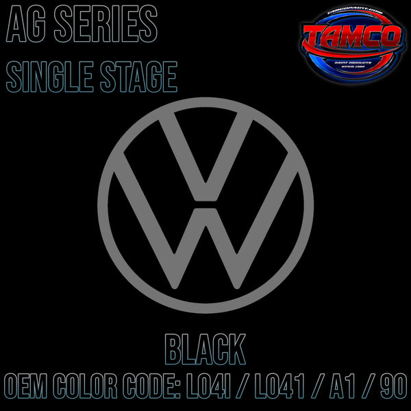 Tamco Paint Volkswagen Black Code LO4I / L041 / A1 / 90 OEM AG Series Single Stage