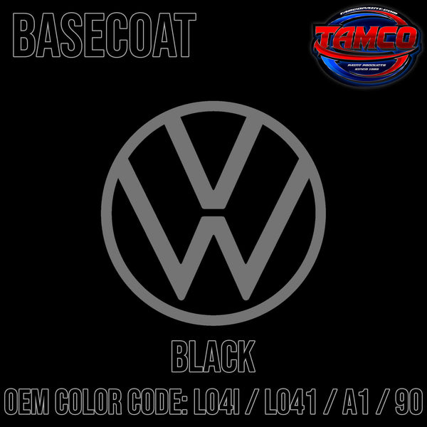 Tamco Paint Volkswagen Black Code LO4I / L041 / A1 / 90 OEM Basecoat
