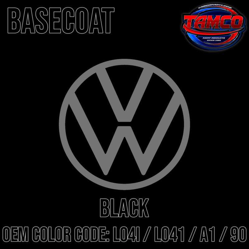 Tamco Paint Volkswagen Black Code LO4I / L041 / A1 / 90 OEM Basecoat
