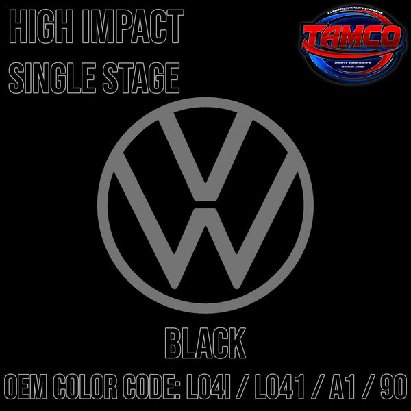 Tamco Paint Volkswagen Black Code LO4I / L041 / A1 / 90 OEM High Impact Single Stage