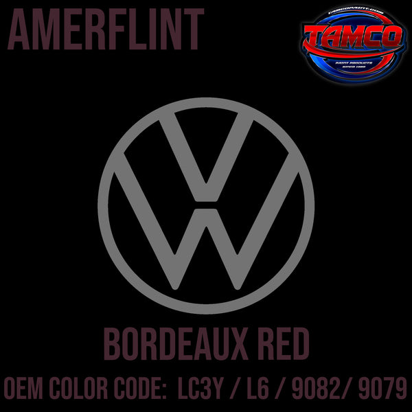 Tamco Paint Volkswagen Bordeaux Red Code LC3Y / L6 / 9082/ 9079 OEM Amerflint