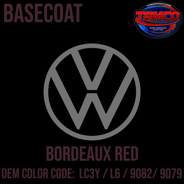 Tamco Paint Volkswagen Bordeaux Red Code LC3Y / L6 / 9082/ 9079 OEM Basecoat