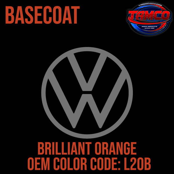 Tamco Paint Volkswagen Brilliant Orange L20B OEM Basecoat
