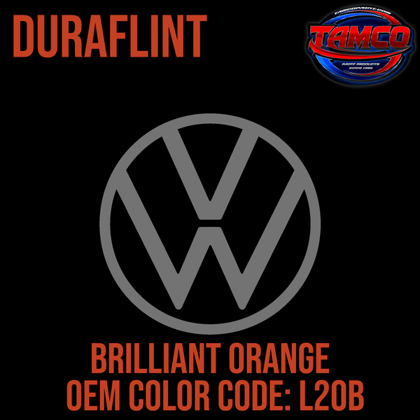 Tamco Paint Volkswagen Brilliant Orange L20B OEM Duraflint Series Single Stage