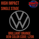 Tamco Paint Volkswagen Brilliant Orange L20B OEM High Impact Single Stage
