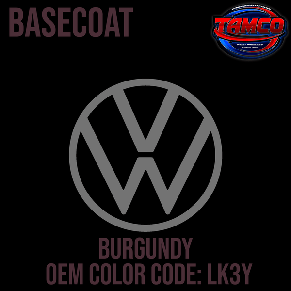Tamco Paint Volkswagen Burgundy Code LK3Y OEM Basecoat