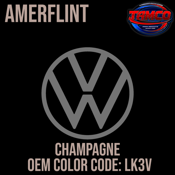 Tamco Paint Volkswagen Champagne Code LK3V OEM Amerflint II Series Single Stage