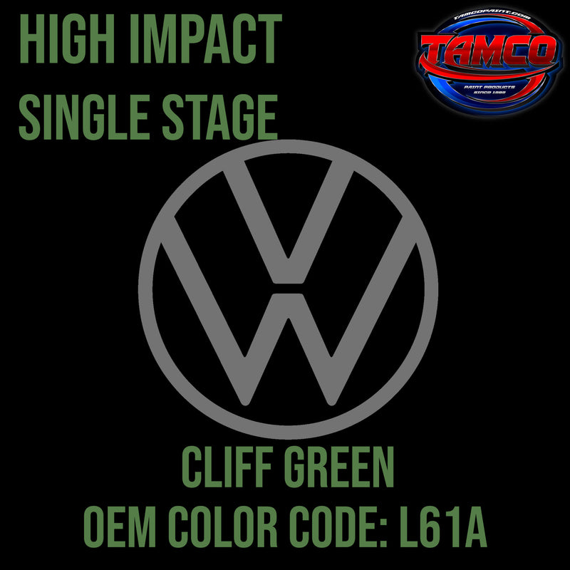 Tamco Paint  Volkswagen Cliff Green Code L61A  OEM High Impact Series Single Stage