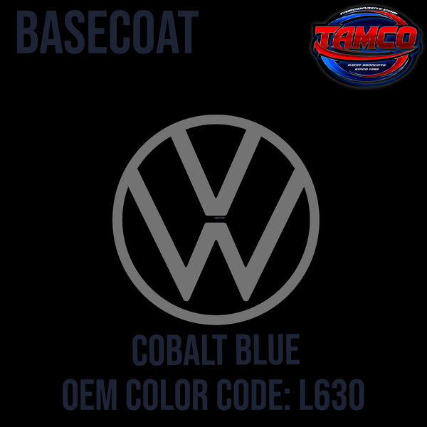 Tamco Paint Volkswagen Cobalt Blue Code L630 OEM Basecoat