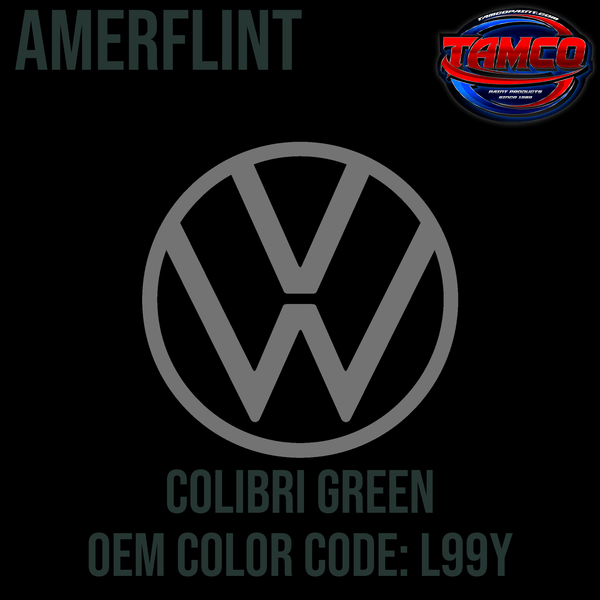 Tamco Paint Volkswagen Colibri Green Poly Code L99Y OEM Amerflint II Series Single Stage