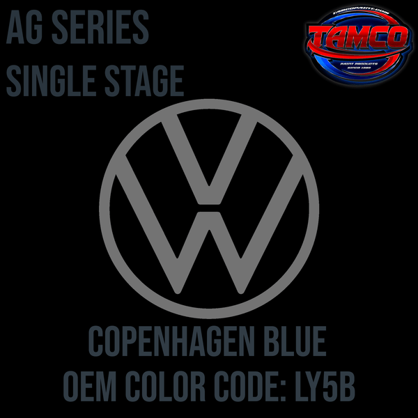 Tamco Paint Volkswagen Copenhagen Blue Code LY5B OEM AG Series
