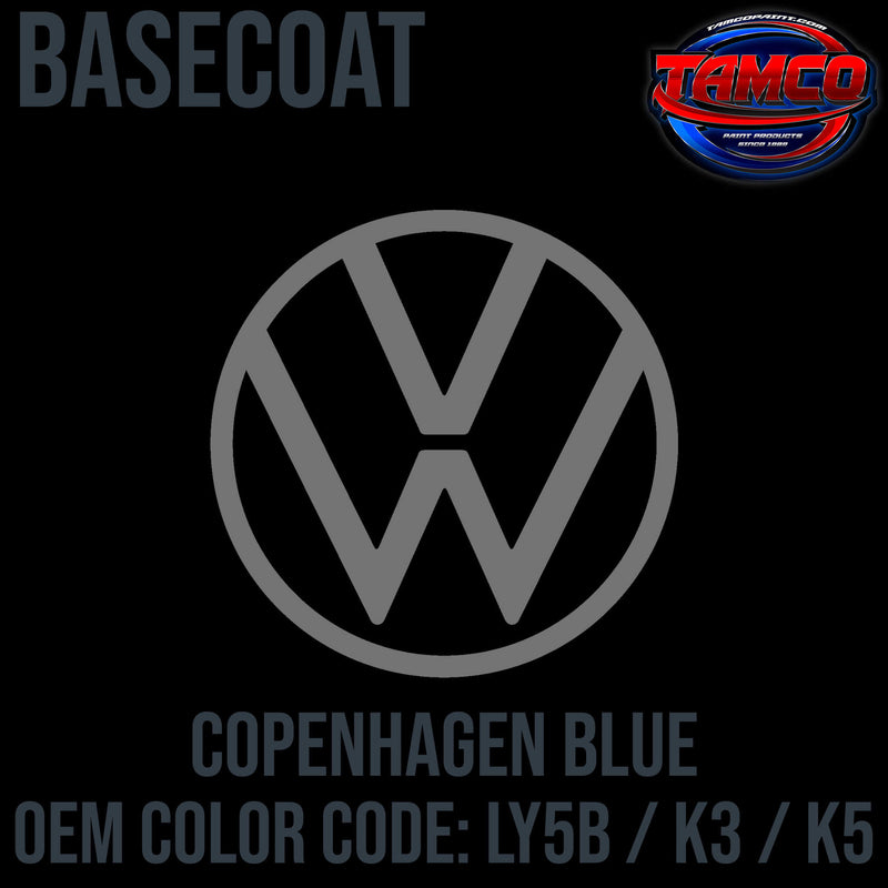 Tamco Paint Volkswagen Copenhagen Blue Code LY5B / K3 / K5 OEM Basecoat