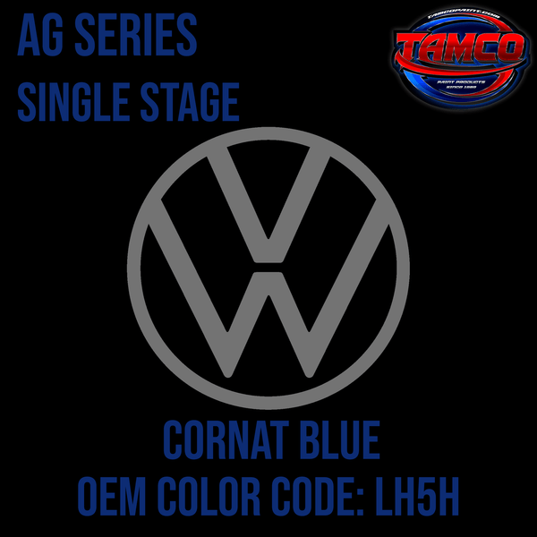 Tamco Paint Volkswagen Cornat Blue Code  LH5H  OEM AG Series Single Stage