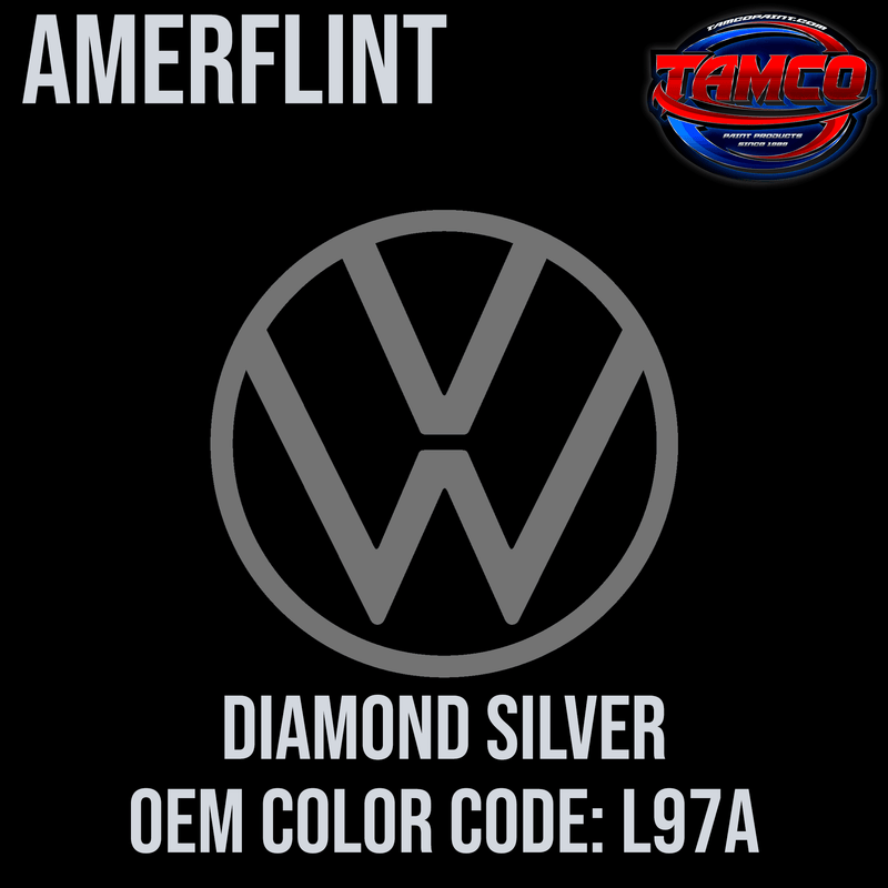 Tamco Paint Volkswagen Diamond Silver Code L97A OEM Amerflint