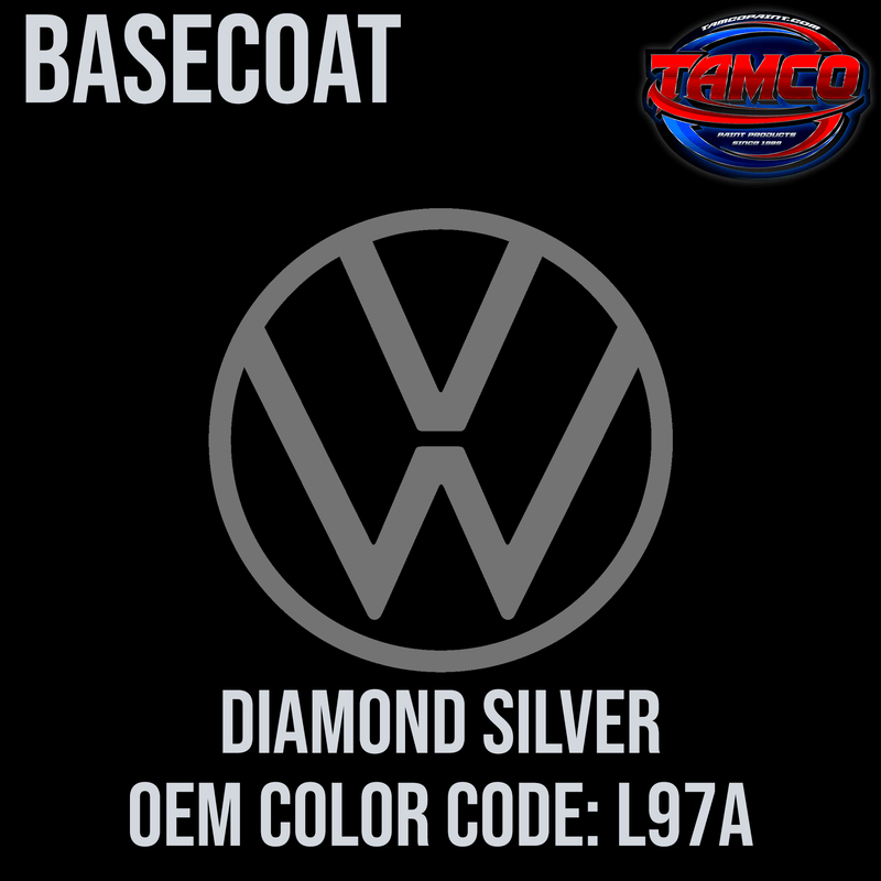 Tamco Paint Volkswagen Diamond Silver Code L97A OEM Basecoat