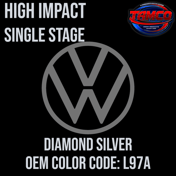 Tamco Paint Volkswagen Diamond Silver Code L97A OEM High Impact