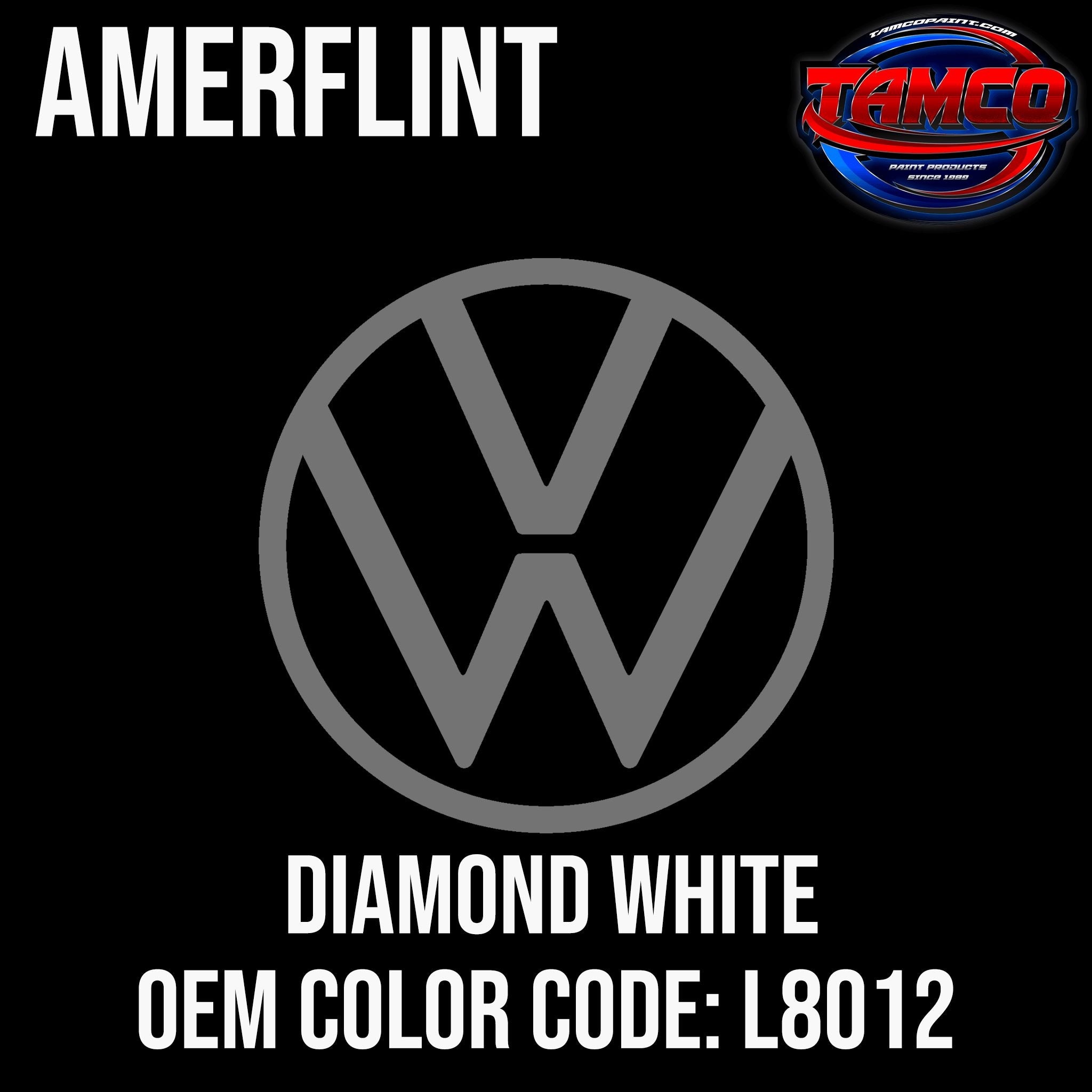 Tamco Paint Volkswagen Diamond White Code L8012 OEM Amerflint