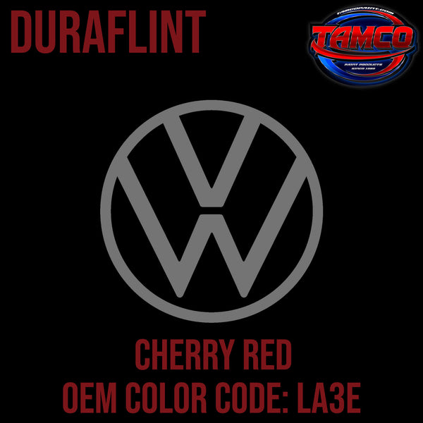 Tamco Paint Volkswagen Cherry Red Code LA3E OEM Duraflint