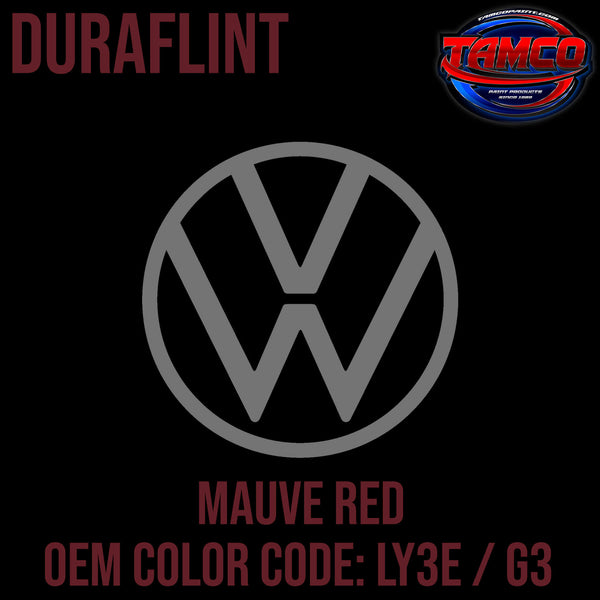 Tamco Paint Volkswagen Mauve Red Code LY3E / G3 OEM Duraflint