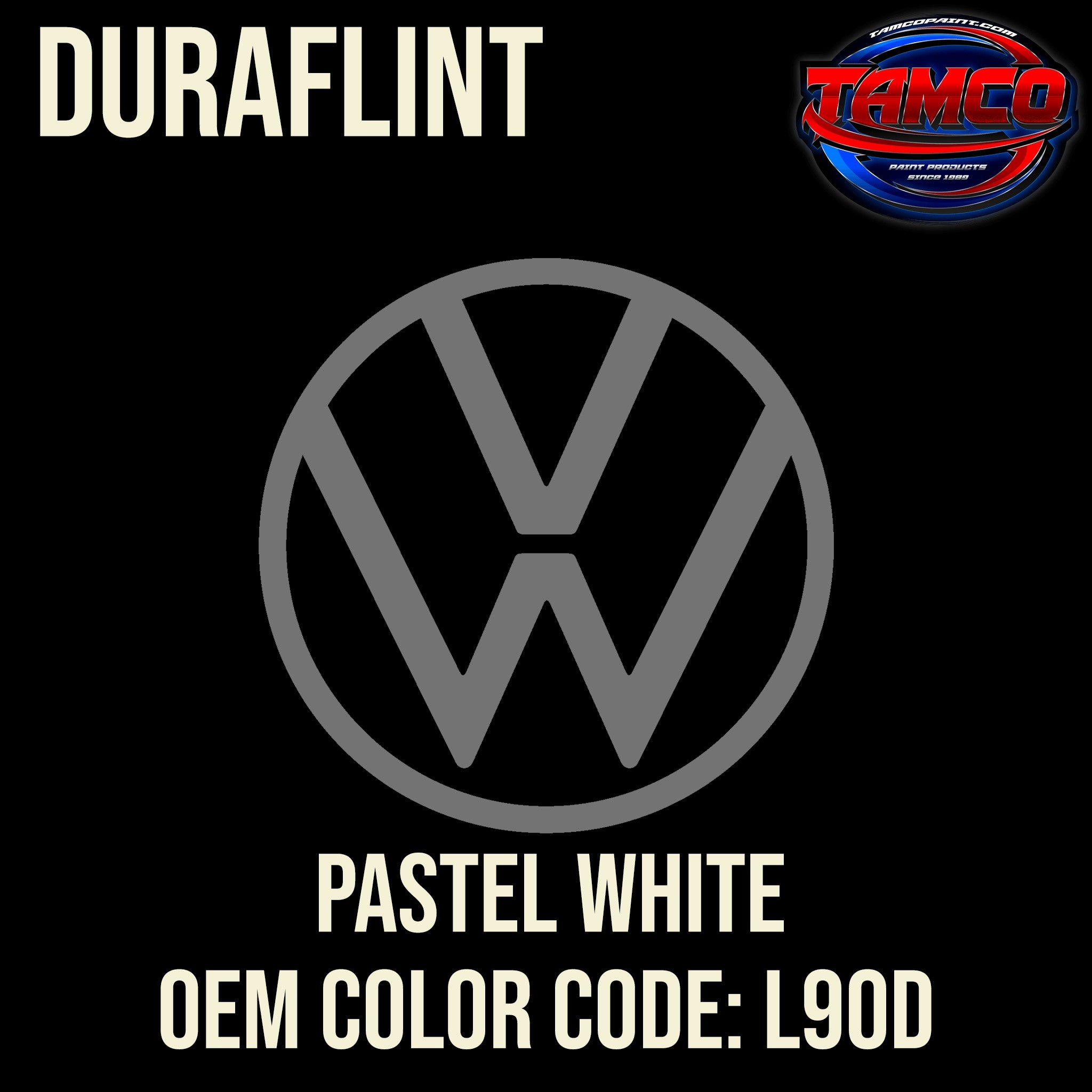 Tamco Paint Volkswagen Pastel White Code R1 / L90D OEM Duraflint