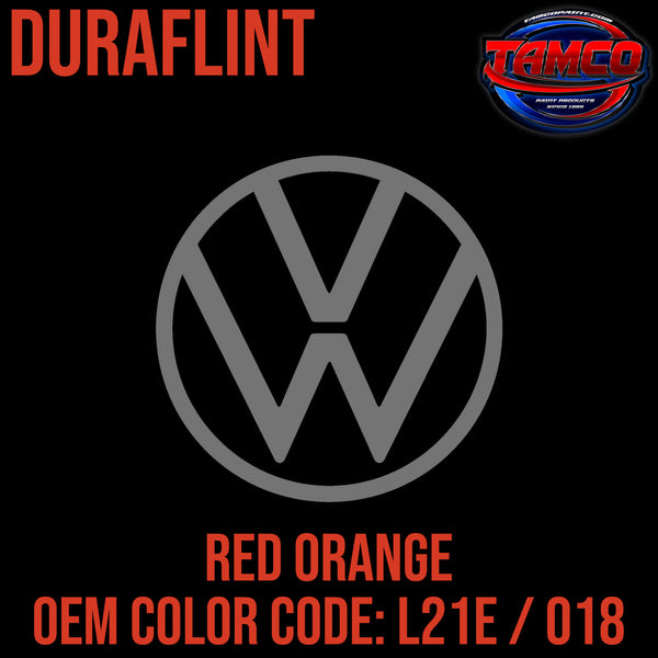 Tamco Paint Volkswagen Red Orange code L21E / 018 OEM Duraflint