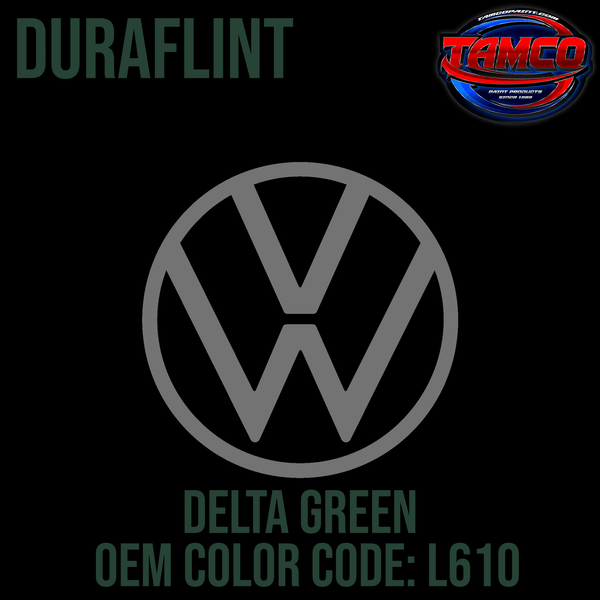 Tamco Paint Volkswagen Delta Green Code L610 Duraflint Series Single Stage