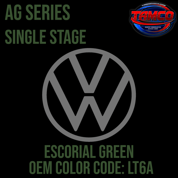 Tamco Paint Volkswagen Escorial Green Code LT6A OEM AG Series