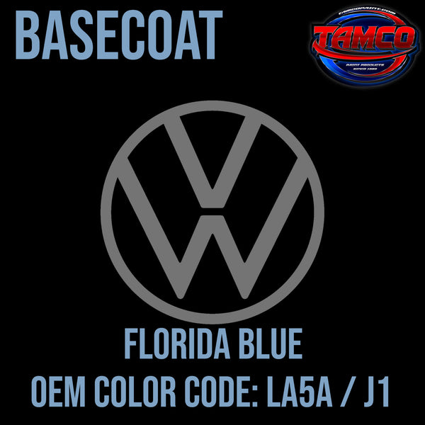 Tamco Paint Volkswagen Florida Blue Code LA5A OEM Basecoat
