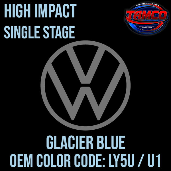 Tamco Paint Volkswagen Glacier Blue Code LY5U / U1 OEM High Impact Single Stage