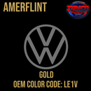 Tamco Paint Volkswagen Gold Code LE1V OEM Amerflint  II Series Single Stage