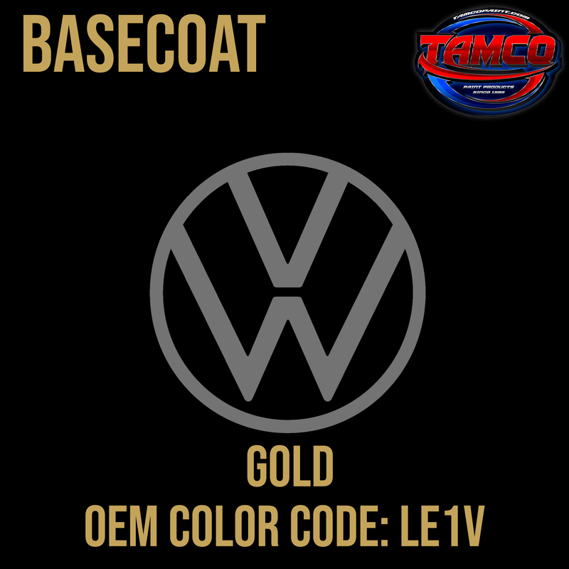 Tamco Paint Volkswagen Gold Code LE1V OEM Basecoat