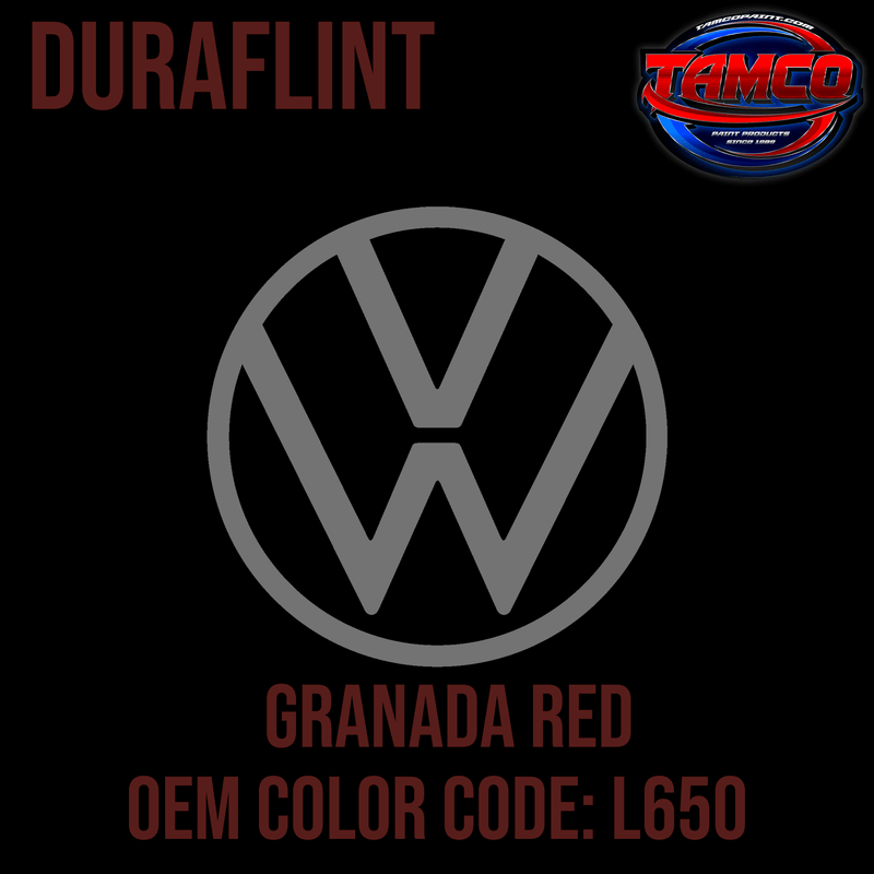 Tamco Paint Volkswagen Granada Red Code L650 OEM DuraFlint Series Single Stage