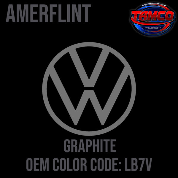 Tamco Paint Volkswagen Graphite Code LB7V OEM Amerflint  II Series Single Stage
