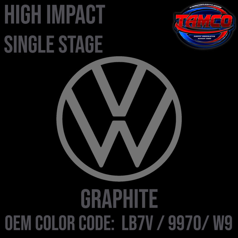 Tamco Paint Volkswagen Graphite Code LB7V / 9970/ W9 OEM High Impact Single Stage