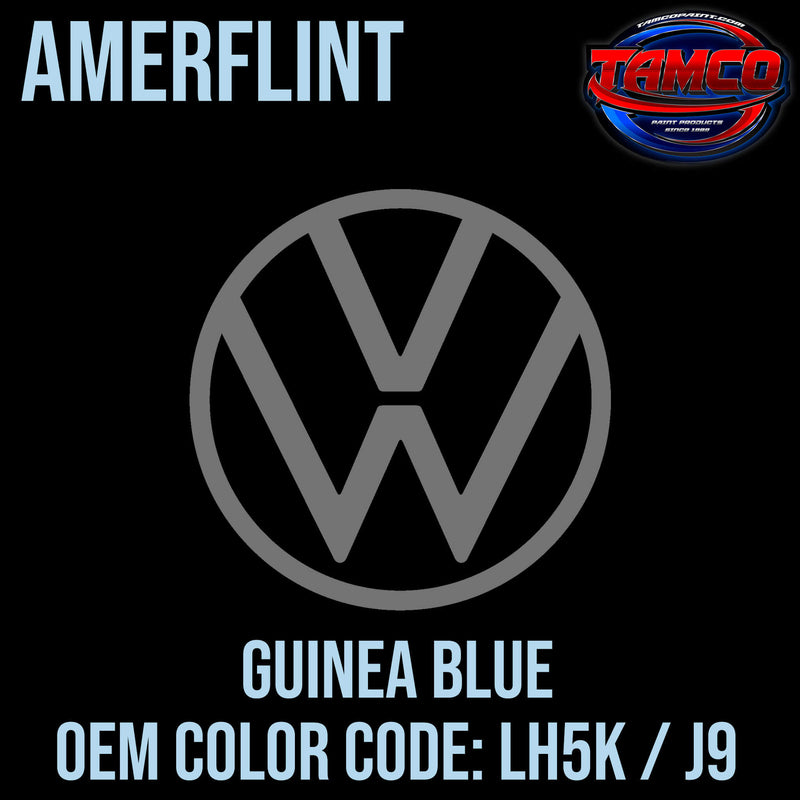 Tamco Paint Volkswagen Guinea Blue Code LH5K / J9 OEM Amerflint II Series Single Stage
