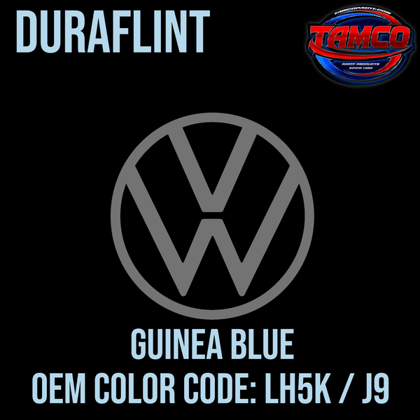 Tamco Paint Volkswagen Guinea Blue Code LH5K / J9 OEM DuraFlint Series Single Stage