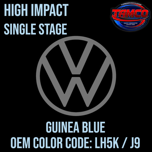 Tamco Paint Volkswagen Guinea Blue Code LH5K / J9 OEM High Impact Single Stage