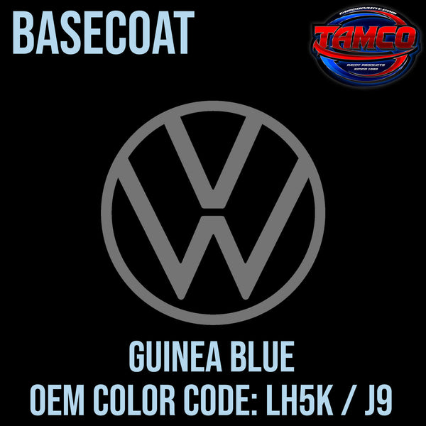 Tamco Paint Volkswagen Guinea Blue Code LH5K / J9 OEM Basecoat