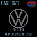 Volkswagen Gulf Blue  Code L390 OEM Basecoat