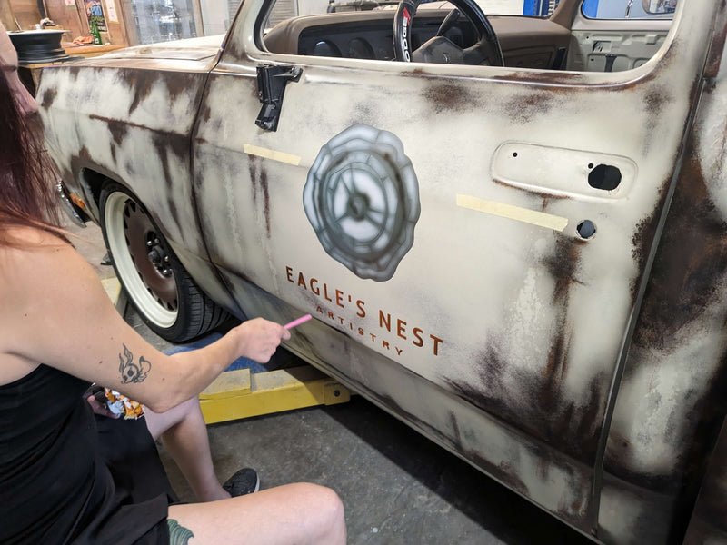 Tamco Paint Volkswagen Harvest Moon Beige on Dodge Ram